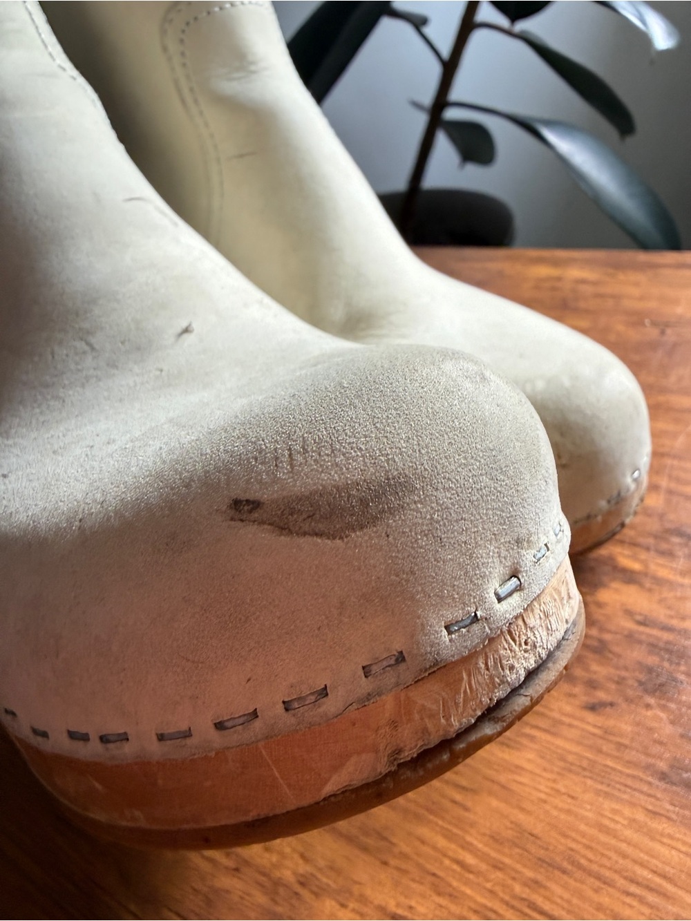TOFFEL SWEDEN size 37 Womens Beige Suede Zip Ankle Booties - Picture 10 of 15